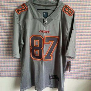 Nike Travis Kelce Gray Kansas City Chiefs 87# Jersey NFL